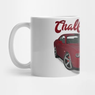 Challenger Srt-8 Bordeux Stripe Front Mug